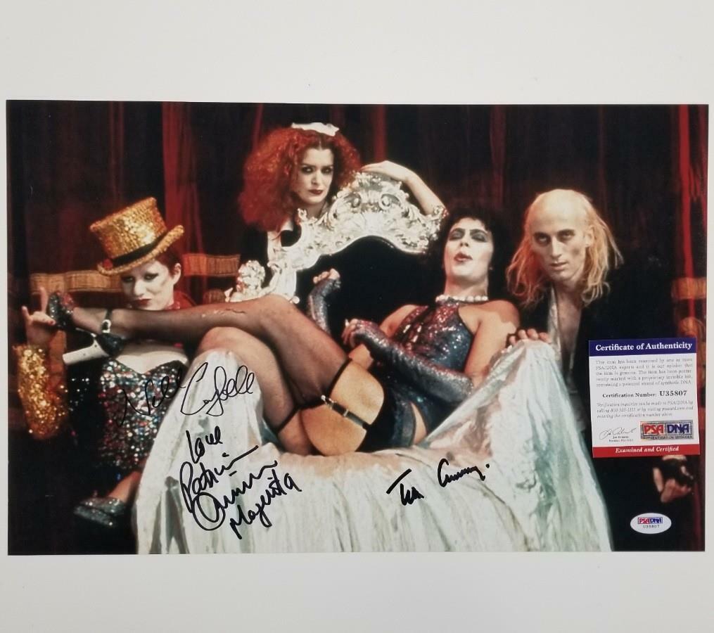 Rocky Horror Picture Show Cast (3) signed 11x17 Photo Poster painting Curry Nell Quinn ~ PSA COA