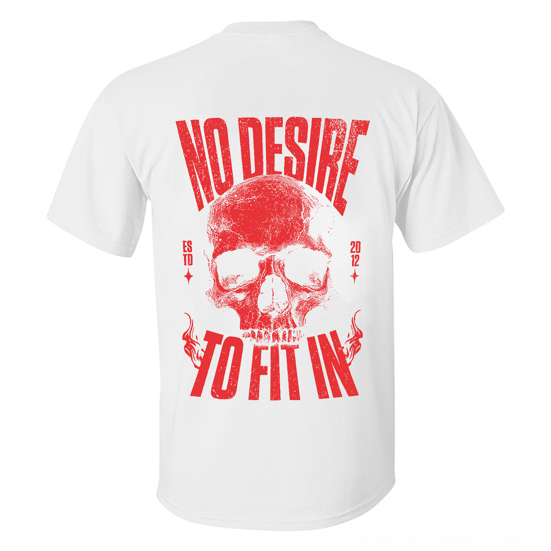 No Desire To Fit In Skull T-shirt - Livereid