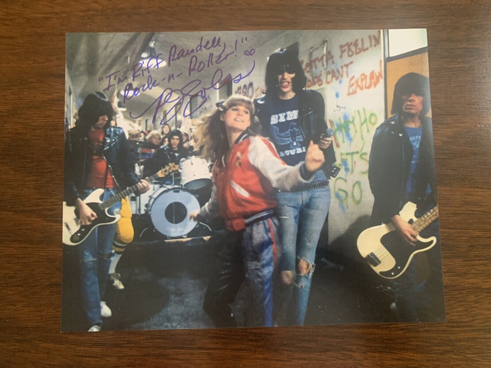 PJ SOLES signed 8x10 Photo Poster painting Rock N Roll High School Riff Randell Autographed