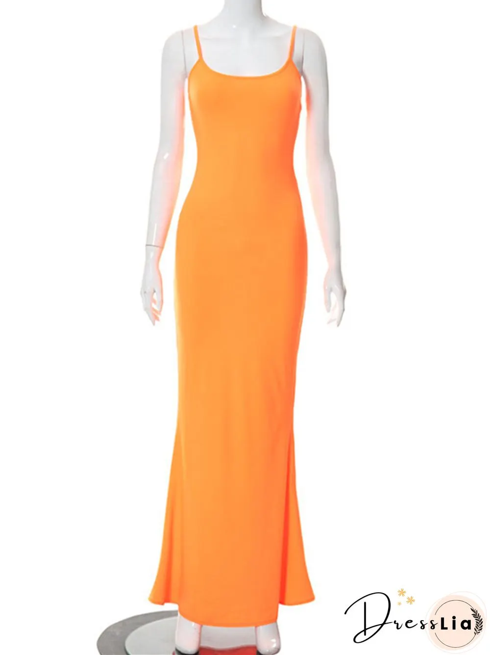Kardashian Skims Casual Sleeveless High Waist Slim Fitting Sling Dress