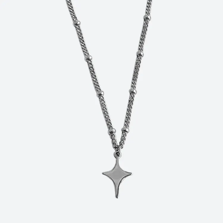 Brownm Star Silver Necklace