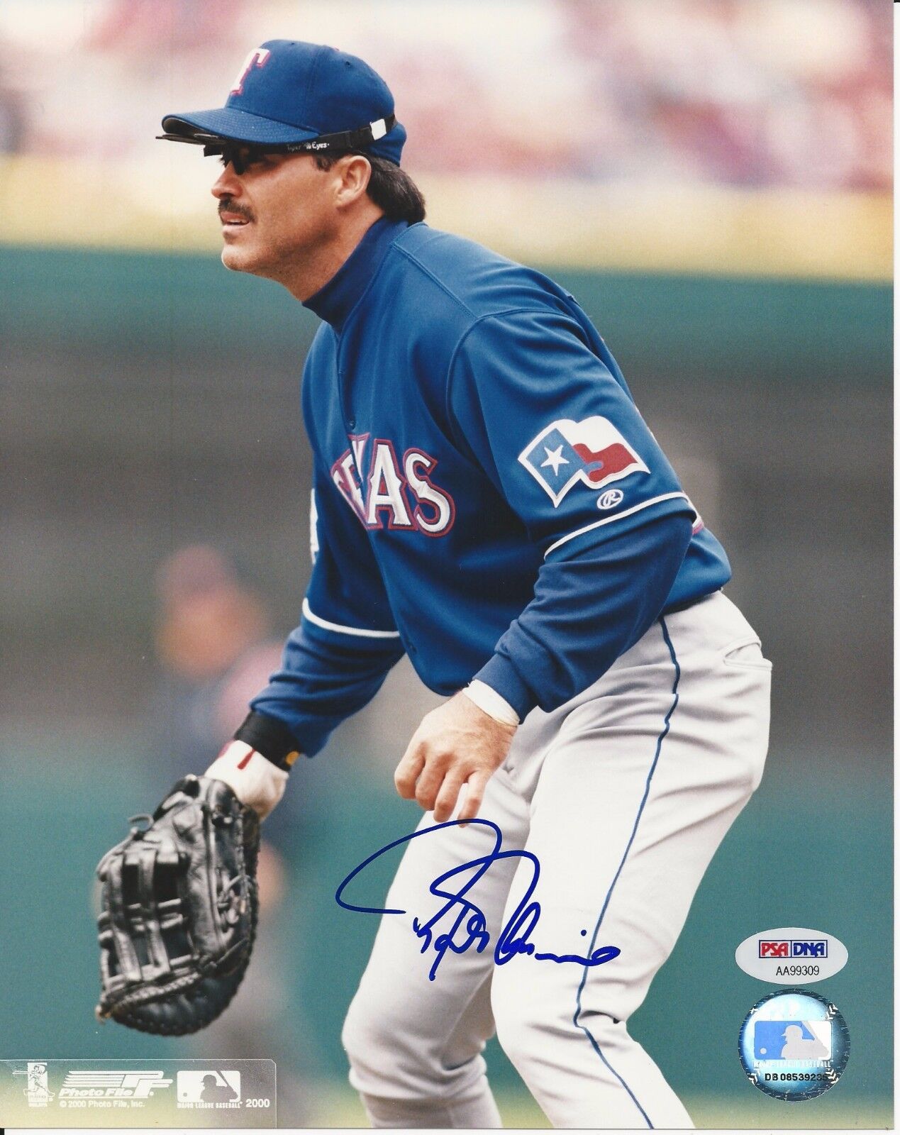 RAFAEL PALMEIRO (Texas Rangers) Signed 8x10 Photo Poster painting w/ PSA COA