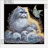 Diamond Painting-DIY Crystal Rhinestone Cat and Butterfly(Box Packaging)
