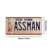 ASSMAN - Car License(6*12Inch) - Garage