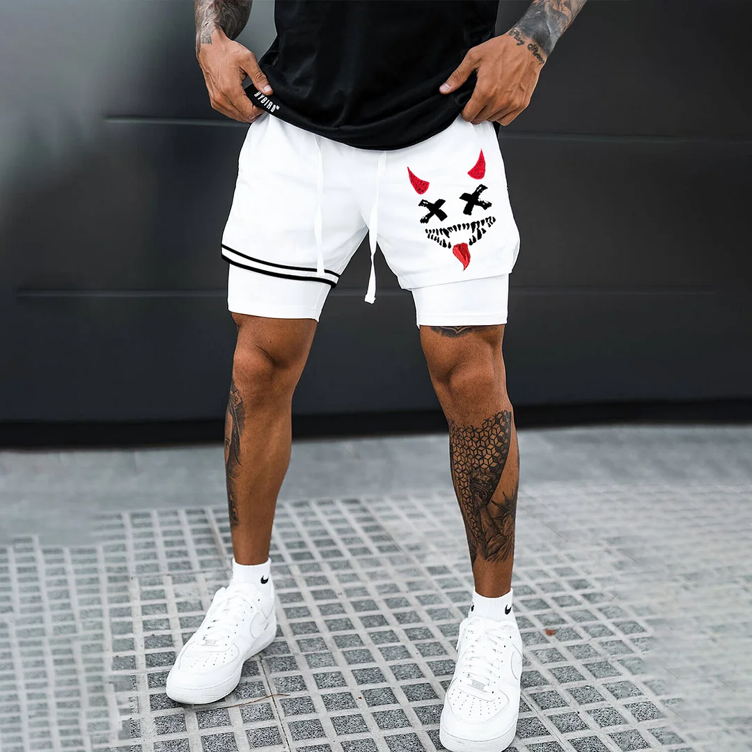 Men's Smiley Shorts Performance Shorts