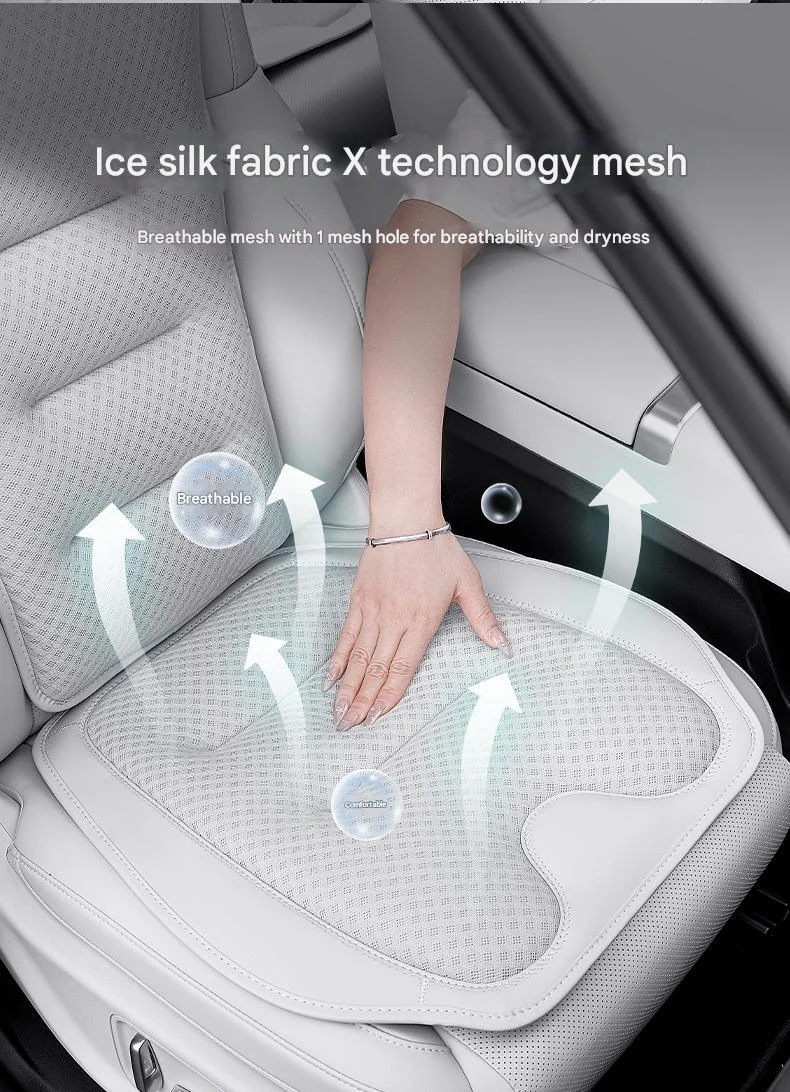 Car summer sweat-proof breathable seat cushion--high elastic polymer breathable fabric