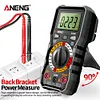 2000 Counts DC AC Voltage Tester Handheld NCV Digital Multimeter Tools (Black)