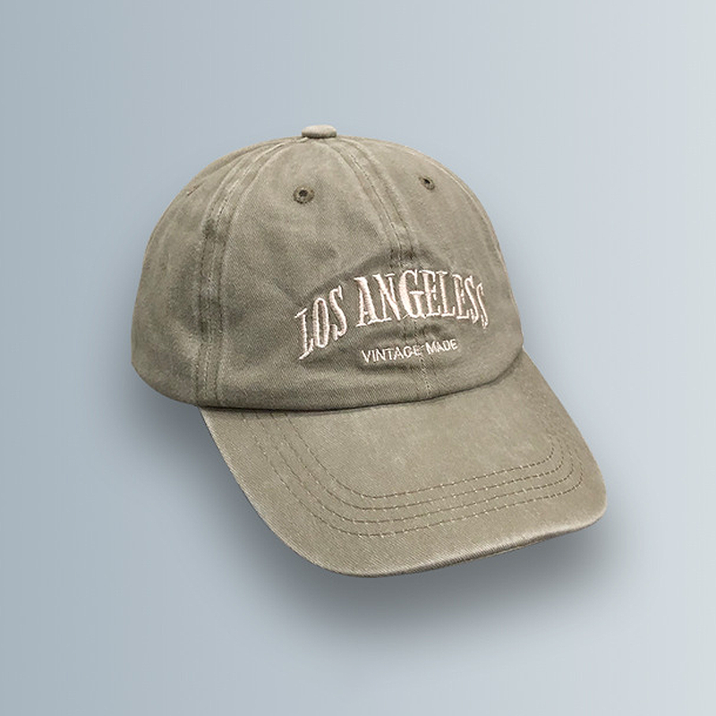 Vintage Washed Los Angeles Embroidery Cap