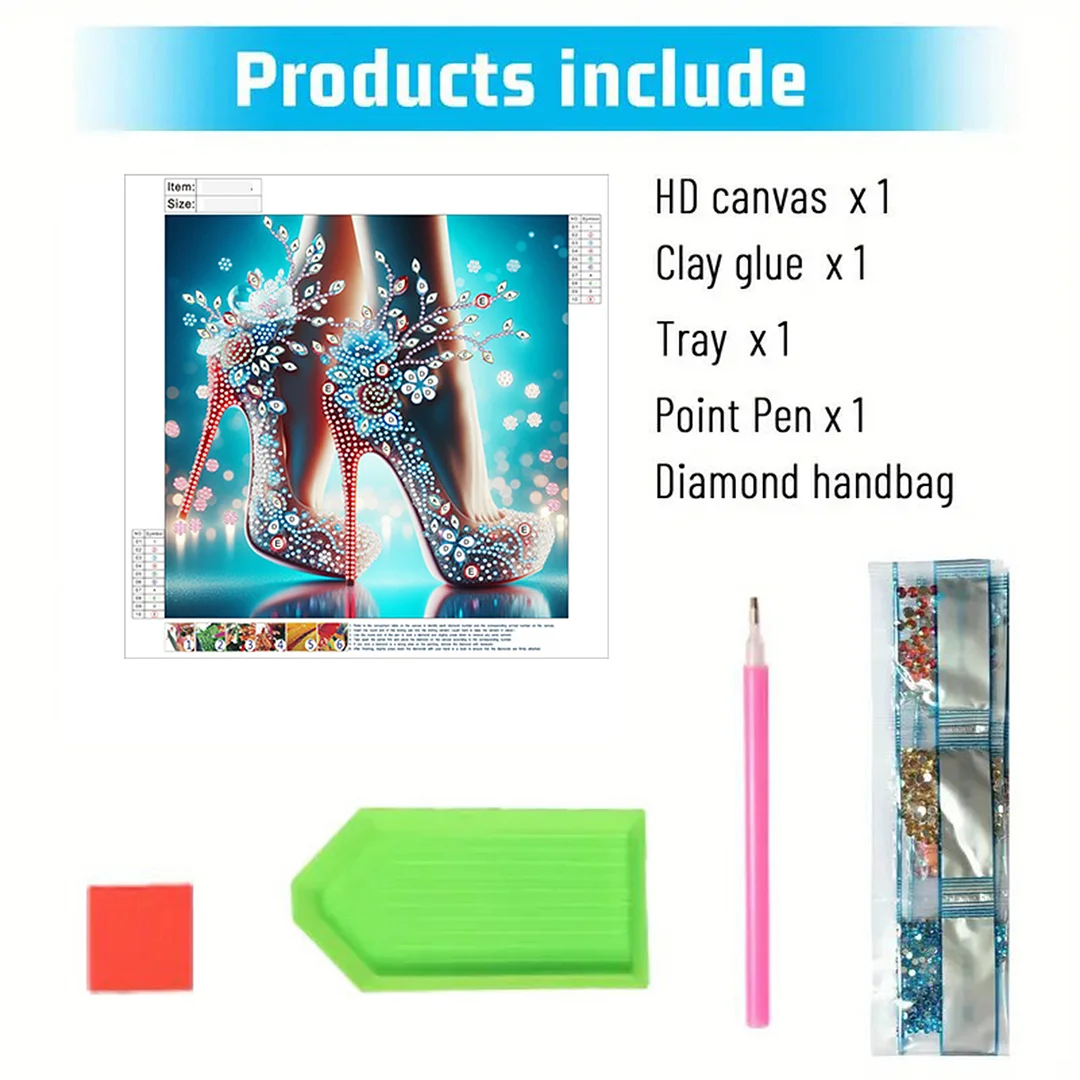 Dream High Heel - Diamond Painting - Partial Special Shaped Drill(Canvas|30*30cm)