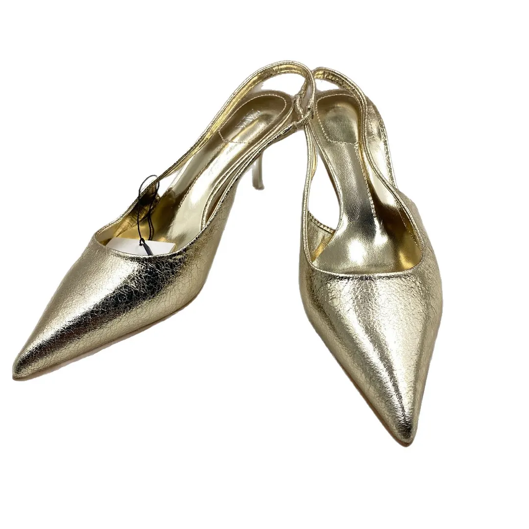 Breakj Breakj Home In The Autumn Of 2025 On The New Golden Sharp Behind The High-Heeled Women Muqin Shoes Small Fine Heel Big Size List
