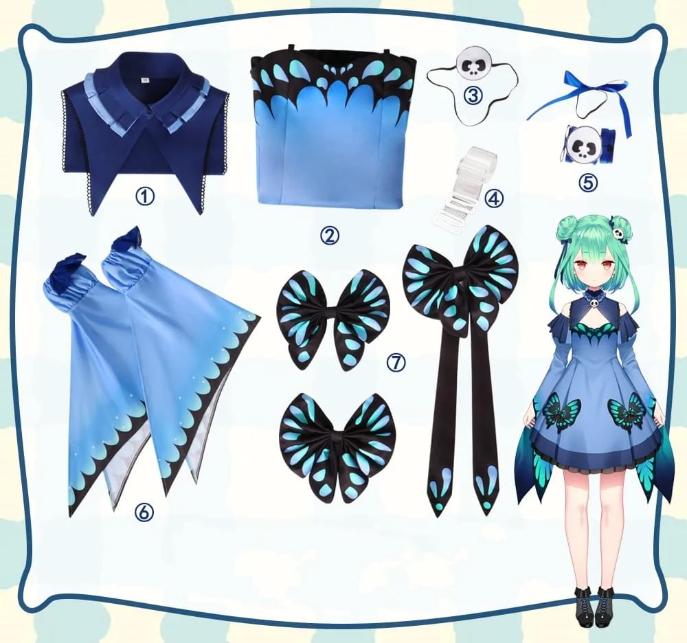 [Wetrose] In Stock Hololive Uruha Rushia 潤羽るしあ Cosplay Costume