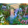 Beautiful Waterfall Scenery  | Full Round Diamond Painting Kits