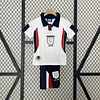 1998 Retro England Home Football Shirt 1:1 Thai Quality Kids Size