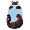 Plush Cat Envelope Sleeping Bag 68.9x31.5Inch Camping Sleeping Bags for Adults Camping Sleepovers & Home Lounging
