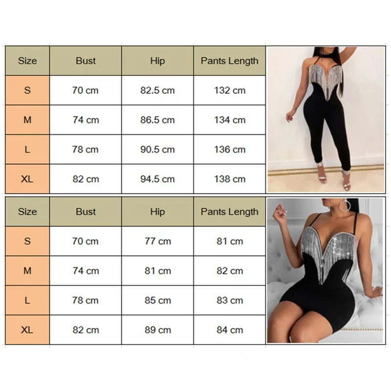 Fashion Women Jumpsuit Sexy Ladies V-Neck Halter Strappy Bodycon Short Mini Party Jumper Romper Tassels Jumpsuits Woman Clubwear