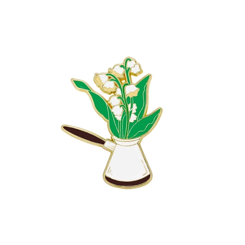 Elegant Cartoon Style Sweet Pin Sunflower Rose Flower Alloy Stamping Stoving Varnish Plating Unisex Badge Brooches Collar Pin