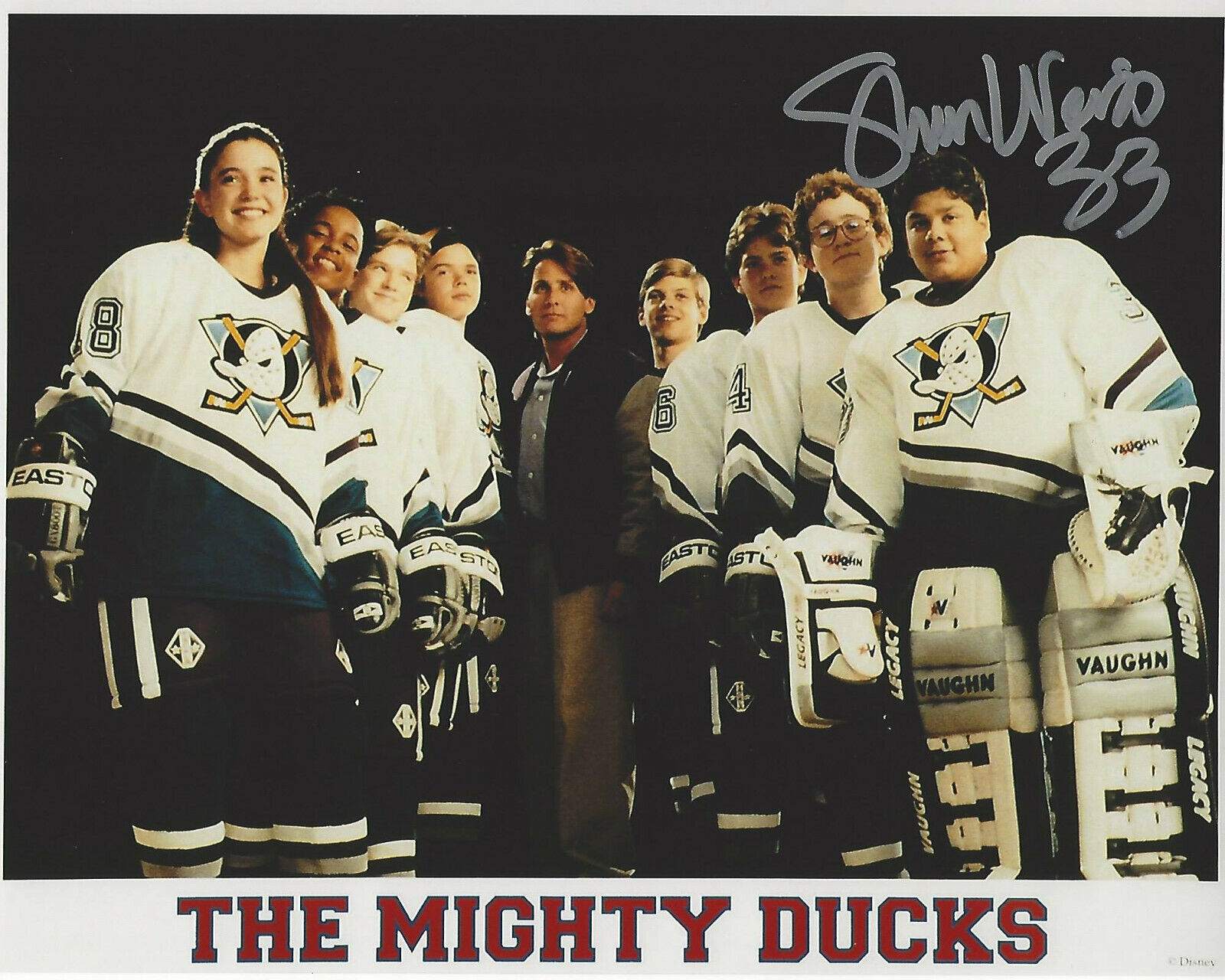 SHAUN WEISS SIGNED 'THE MIGHTY DUCKS' GOLDBERG 8x10 MOVIE Photo Poster painting H w/COA PROOF