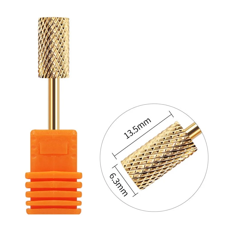 1 Pc Nail Drill Bit Multi-size Silver Manicure Nail Art Tool Electric Manicure Machine Device-Nail Inspo