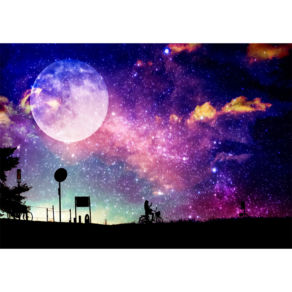 

40*30CM - Round Drill Diamond Painting - Starry Sky, 501 Original