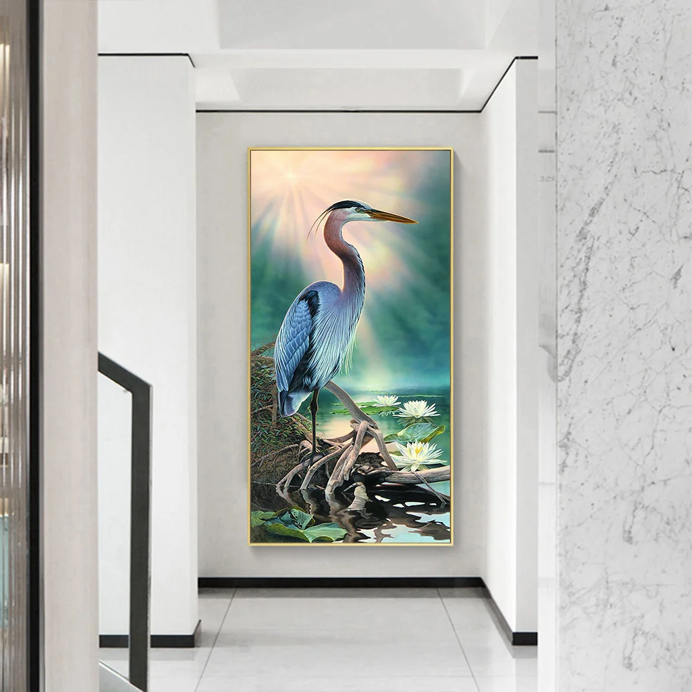 Diamond Painting - Full Round Drill - Exquisite Crane(40*85cm)