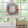 Diamond Painting Acrylic Owl Wreath Hanging Sign Decoration
