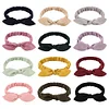 Plain Colors Bowknot Elastic Hair Head Bands