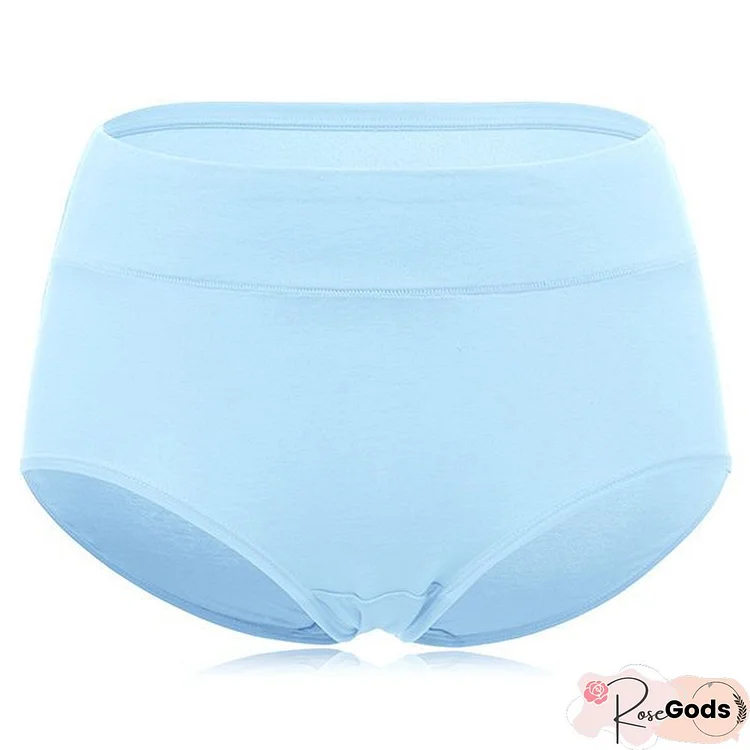 Cotton Seamless Solid Panty Breathable Briefs