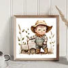 Cowboy Kid - 11CT Stamped Cross Stitch 40*40cm/15.75*15.75in