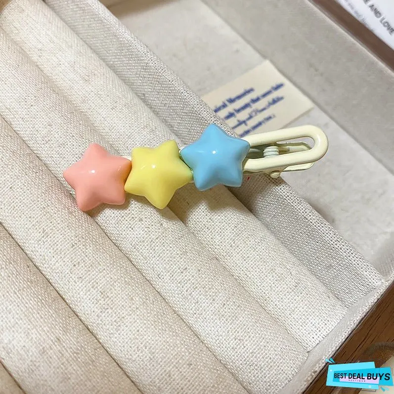 4 Piece Star Acrylic Hair Pin