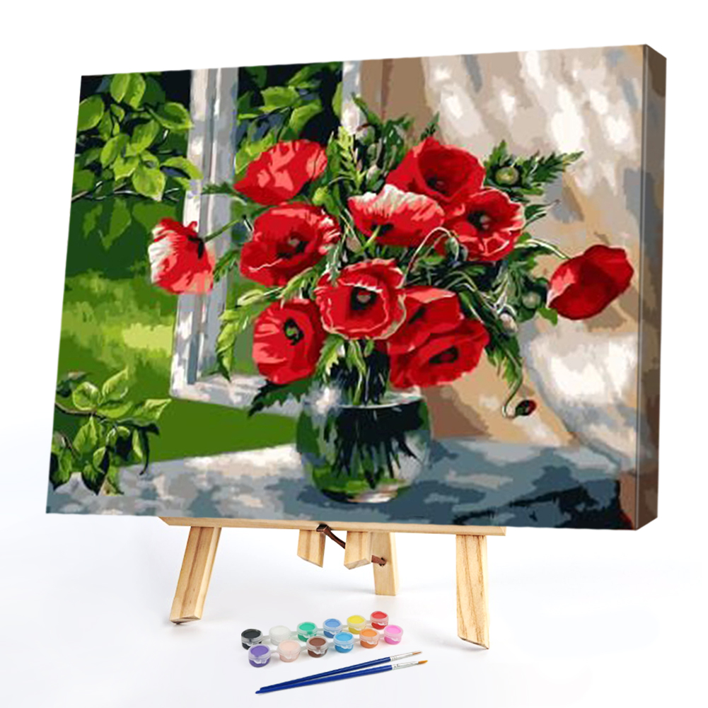 

50*40CM - Paint By Numbers - Flower, 501 Original