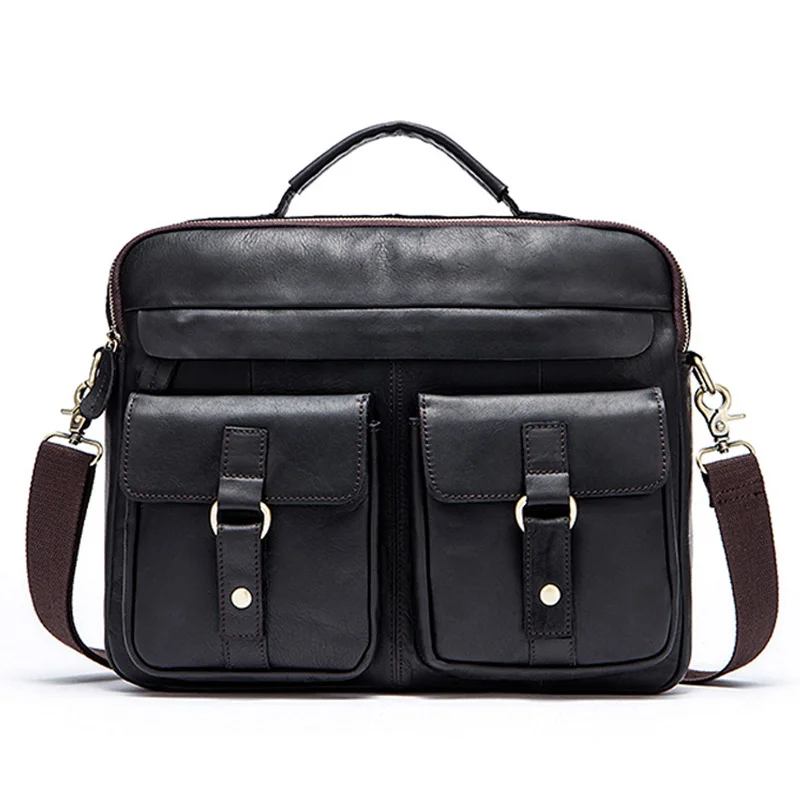 Men's genuine leather retro shoulder bag first layer cowhide messenger bag handbag