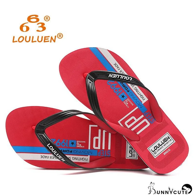 Men's Outdoor Personality Trend Youth Less Beach Flip Flops