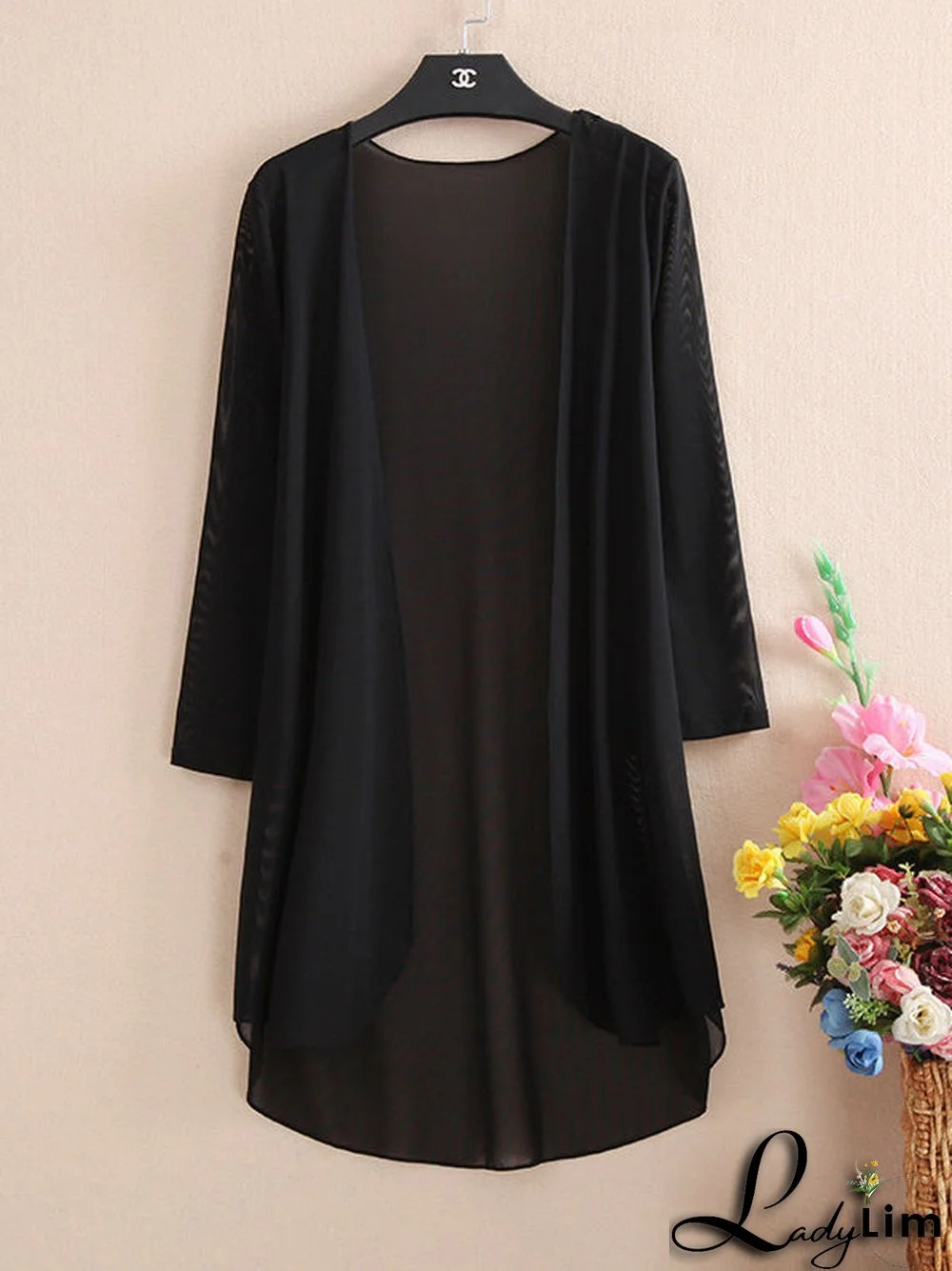 Women's Sheer Chiffon Loose Kimono Cardigan Capes Top