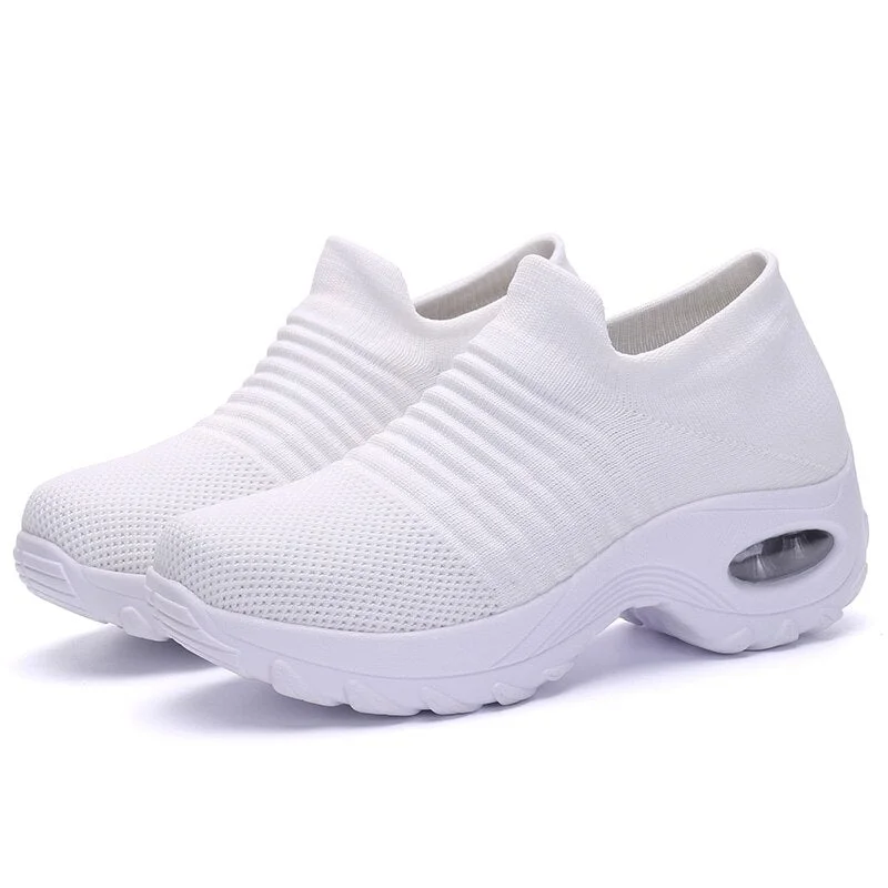 35-43 Women's Summer Sneakers Breathable Socks Sport Running Shoes Women Air Cushion Running Sneakers Women Jogging Footwear