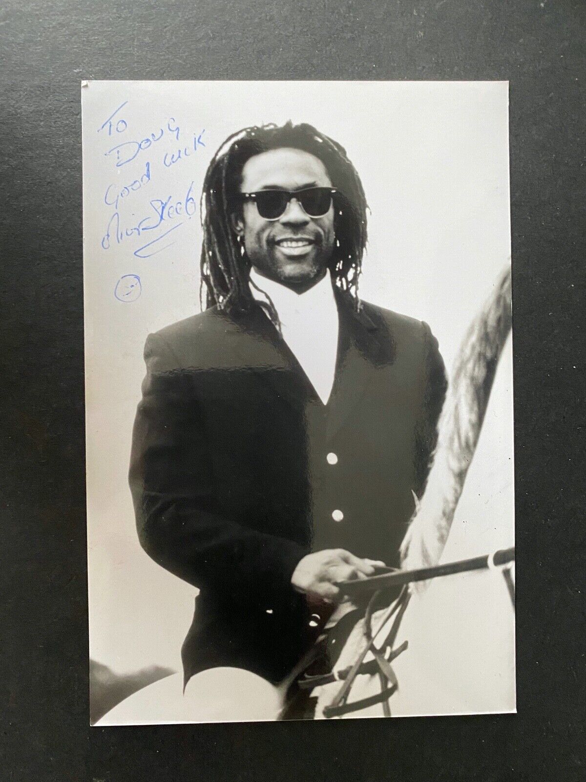 Oliver Skeete - OLYMPIAN & JAMES BOND FILM ACTOR - EXCELLENT SIGNED Photo Poster paintingGRAPH