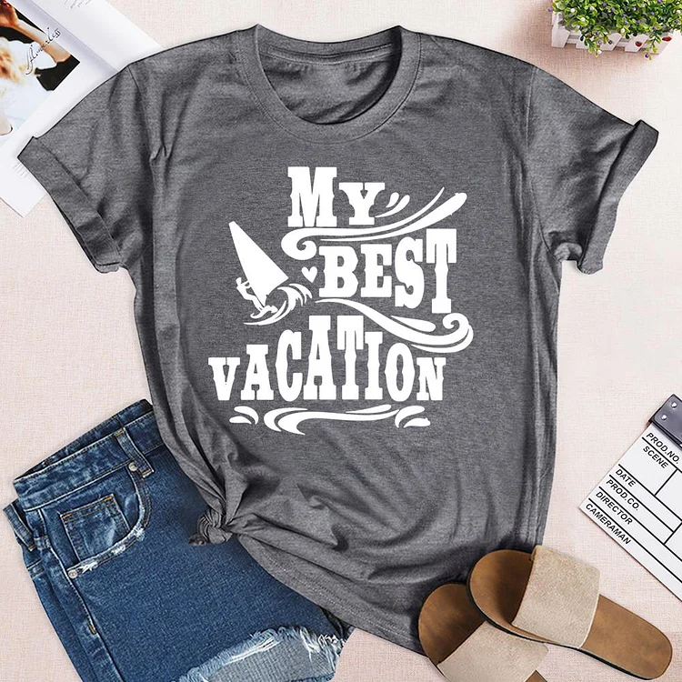 My best vacation T-Shirt Tee -02735-Annaletters