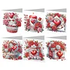 6Pcs Diamond Painting Love Flower Gifts Diamond Painting Greeting Card for Adults Beginners