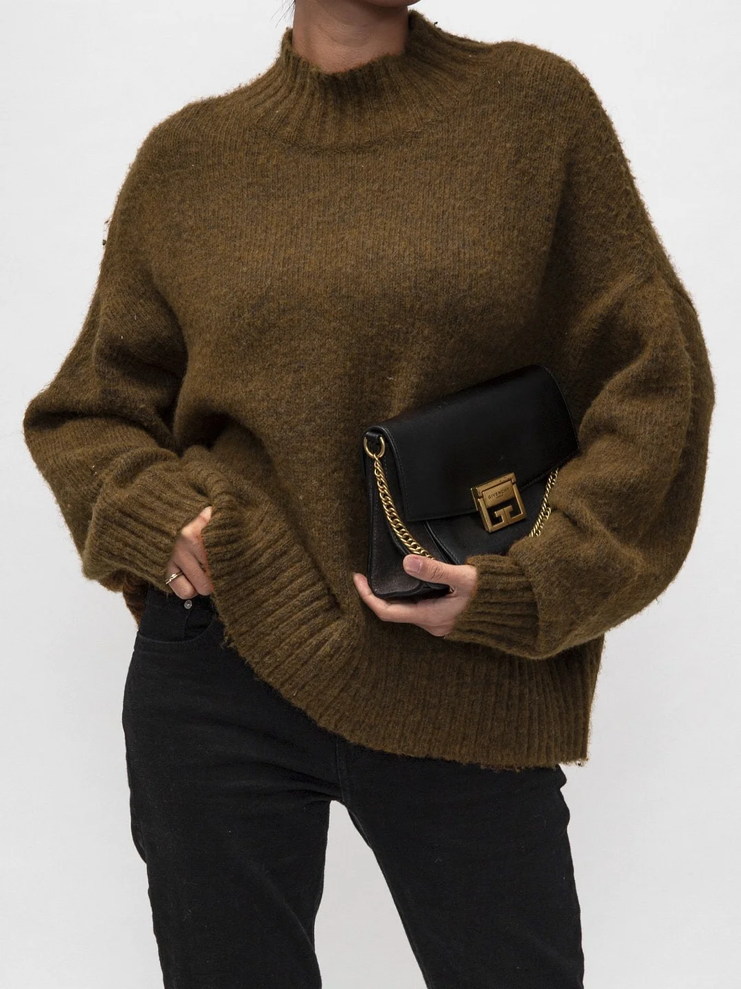 Brown Knitted Sweater | EGEMISS