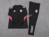 Joyfball 2025/2026 Benfica Half-Pull Training Suit Black Soccer Jersey 1:1 Thai Quality 