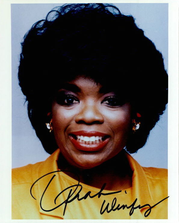 Oprah Winfrey vintage signed 8x10 Photo Poster painting