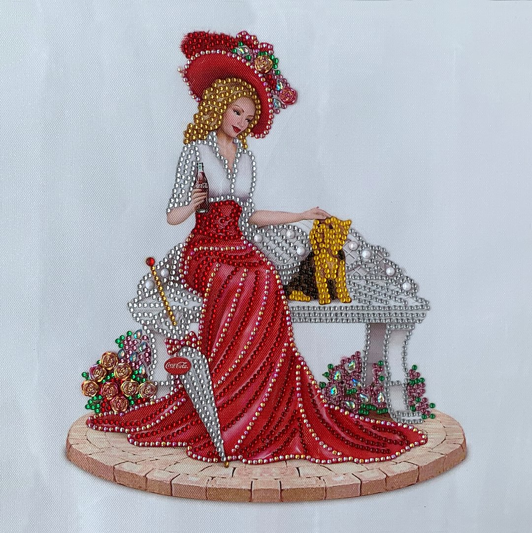 Diamond Painting - Special Shaped Drill - Dress Lady(35*35cm)