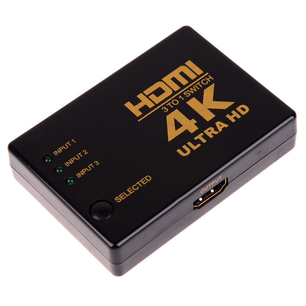 

4K*2K 3in 1out HDMI-compatible Switch Hub Splitter TV Switcher Ultra HD for HDTV PC, 501 Original