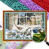 Cat - 9CT Full Beaded Cross Stitch Kit(71x46cm)