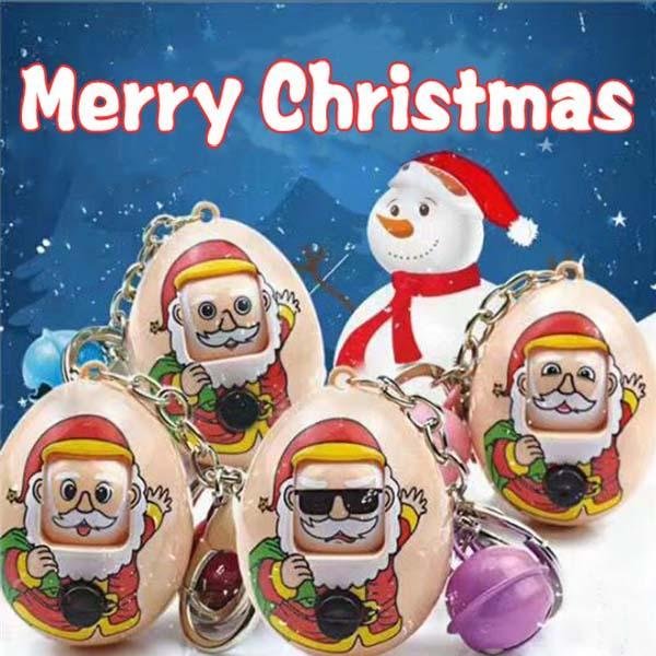 Santa Claus Expression Eggs Keychains