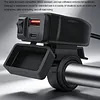 Motorcycle USB Charger 12V Dual USB Type C PD & QC 3.0 Motorcycle Phone Charger with ON/Off Switch for Phone Tablet GPS etc