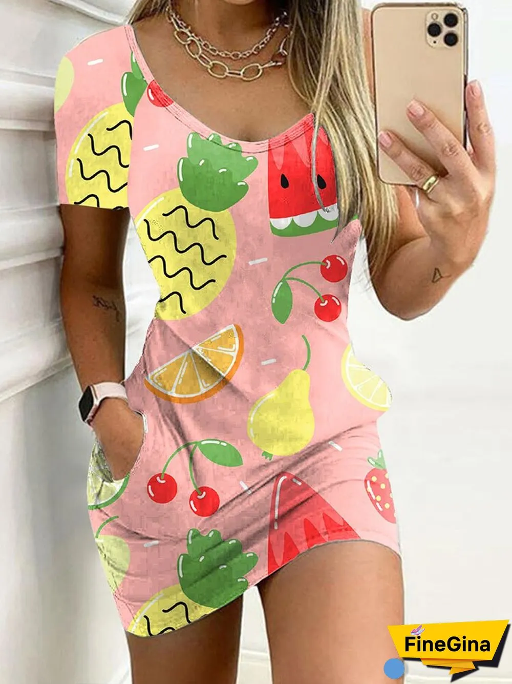 New Casual Floral Print Stitching Party Dress Sexy O Neck Slim Mini Office Dress Street Fashion Pocket Women Summer Beach Dress