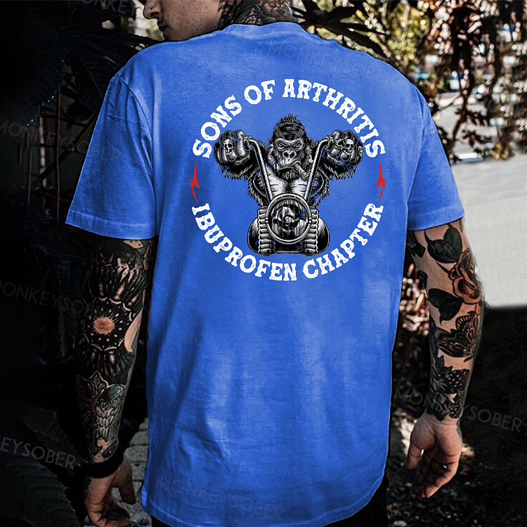 Sons Of Arthritis Ibuprofen Chapter Monkey T-shirt