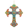 Pendentif acrylique croix diamant bricolage