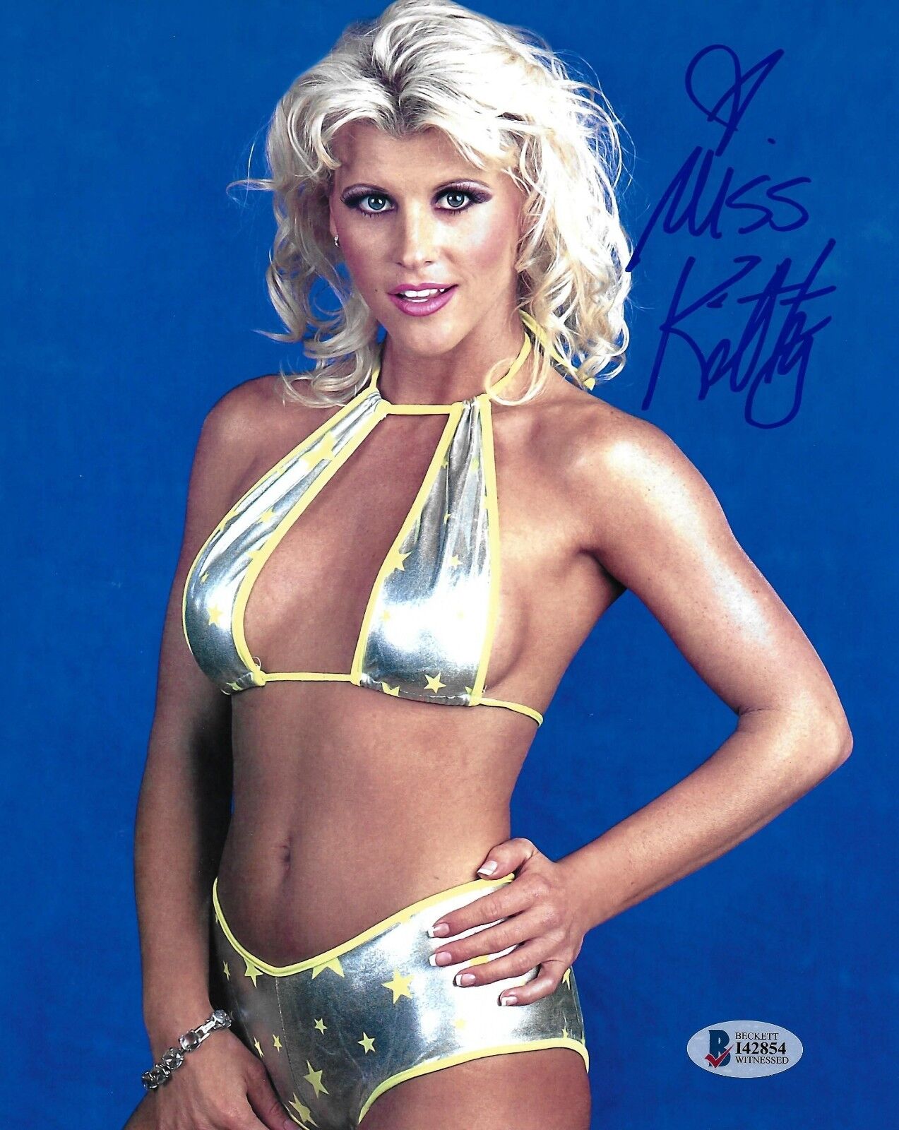 Miss Kitty The Kat Signed 8x10 Photo Poster painting BAS Beckett COA WWE Diva Picture Autograph