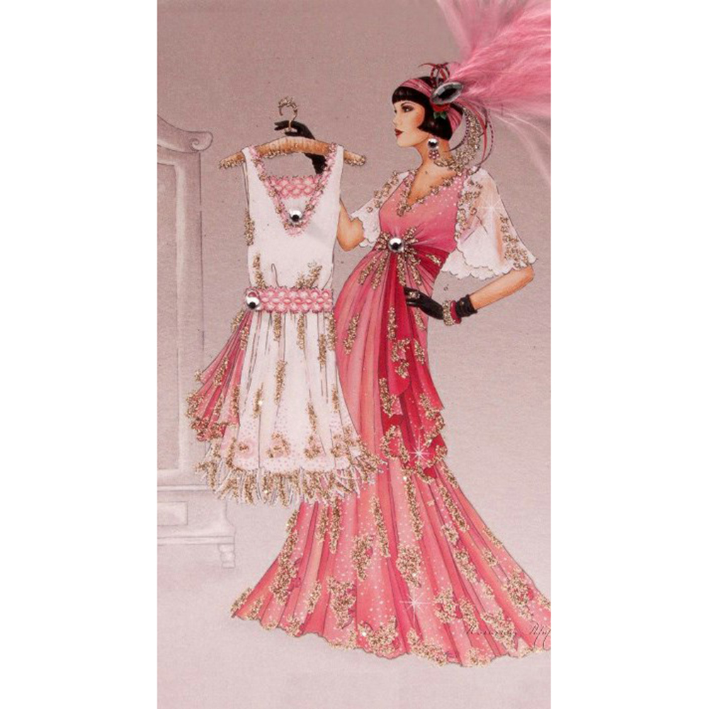 

Elegant Lady - Round Drill Diamond Painting - 30*50CM, 501 Original